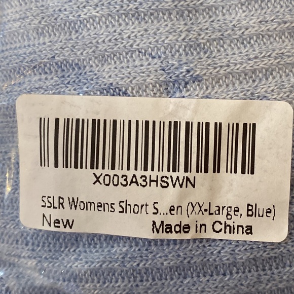 New SSLR V Neck T Shirts for Women Short Sleeve Summer Tops Ribbed Trendy Shirts - Picture 13 of 15